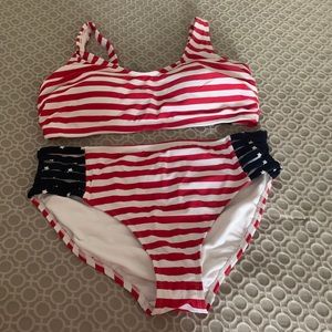 Ava and Viv Stars and stripes swim suit